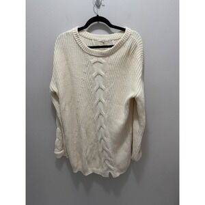 Tularosa‎ Revolve Chunky Knit Cream Pullover Sweater Size M